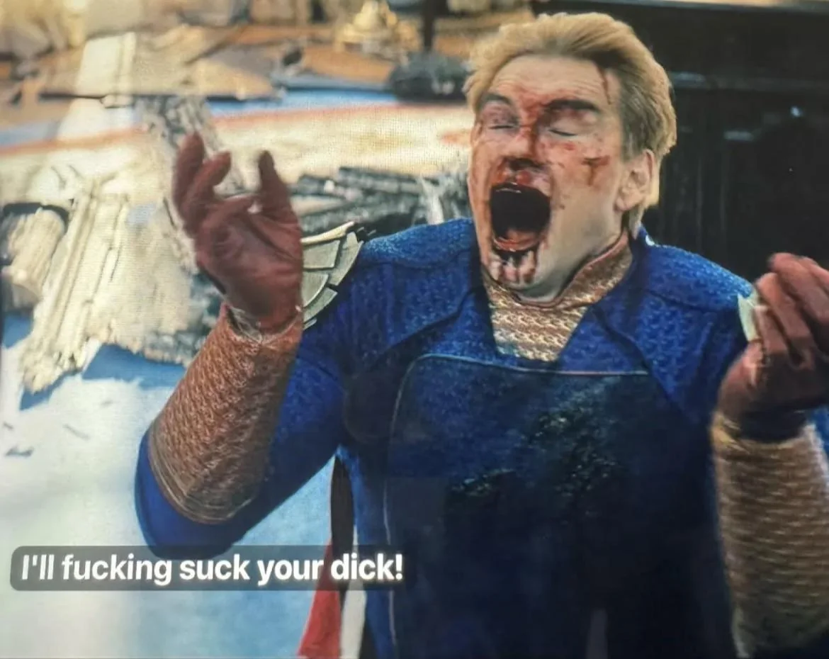 Homelander Defeated Blank Meme Template