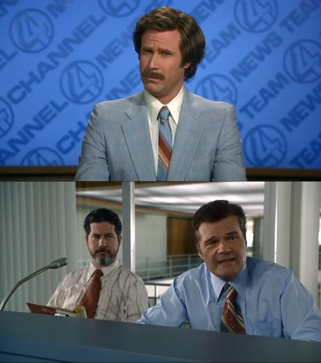 Anchorman teleprompter Blank Meme Template