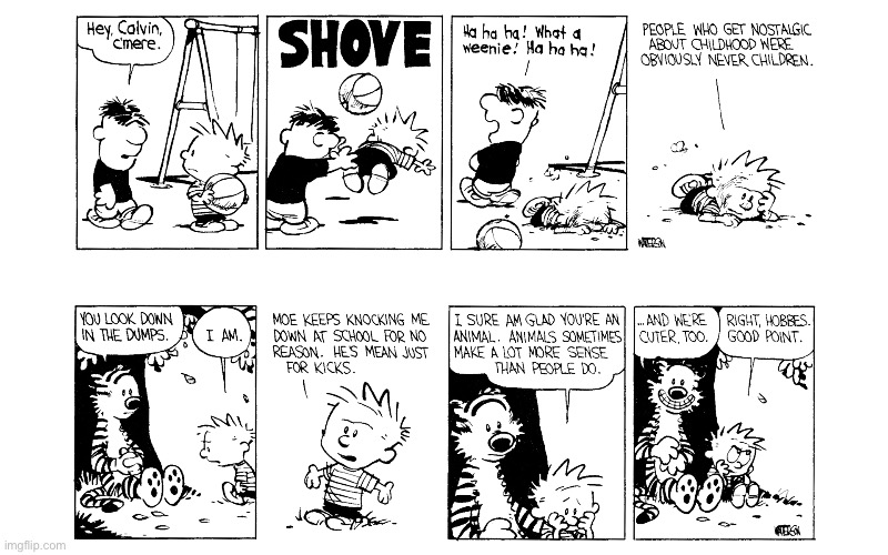 image tagged in calvin and hobbes,comics | made w/ Imgflip meme maker