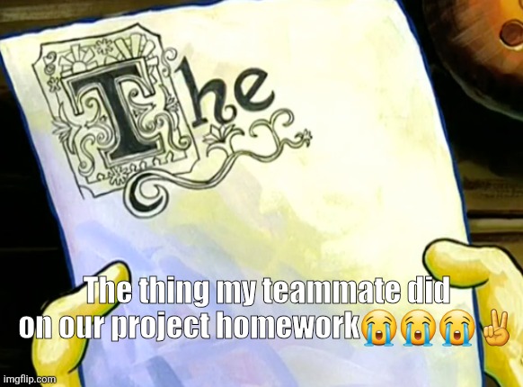 ??? | The thing my teammate did on our project homework😭😭😭✌️ | image tagged in fun | made w/ Imgflip meme maker