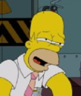 Tired Homer Simpson Blank Meme Template