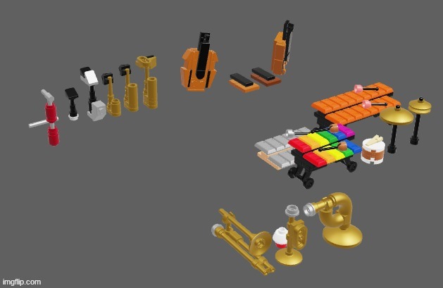 repost because original was at like 3 in the morning. lego orchestra project update | made w/ Imgflip meme maker