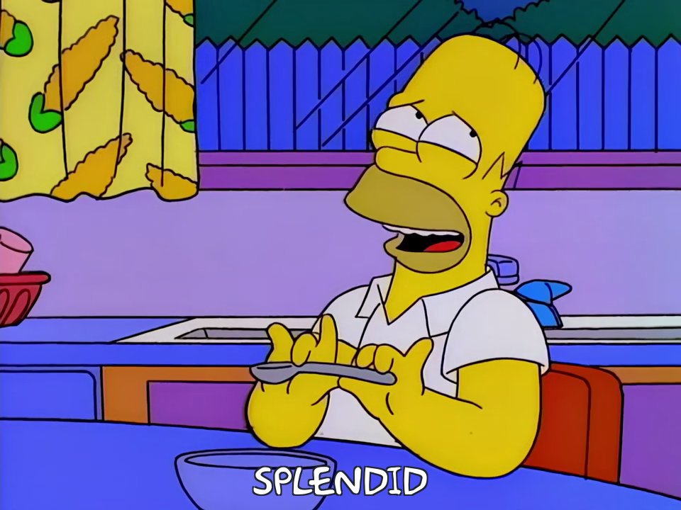 Homer splendid Blank Meme Template