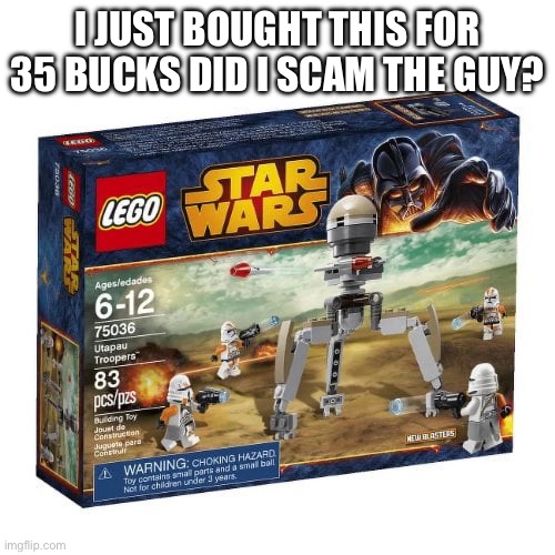 I’ll post pictures when it gets here | I just bought this for 35 bucks did I scam the guy? | image tagged in img_0310 webp,star wars yoda | made w/ Imgflip meme maker