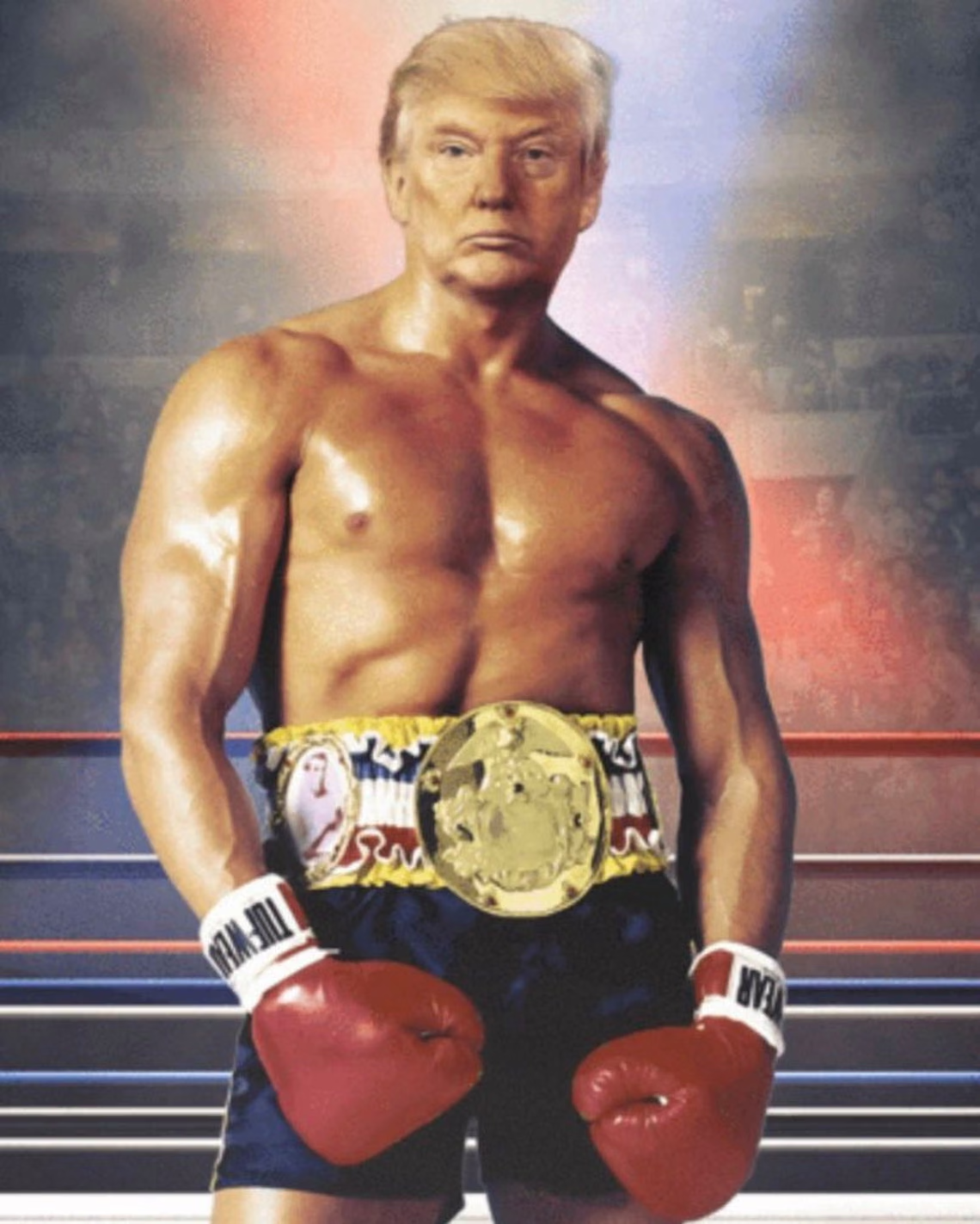 Trump Rocky Blank Meme Template