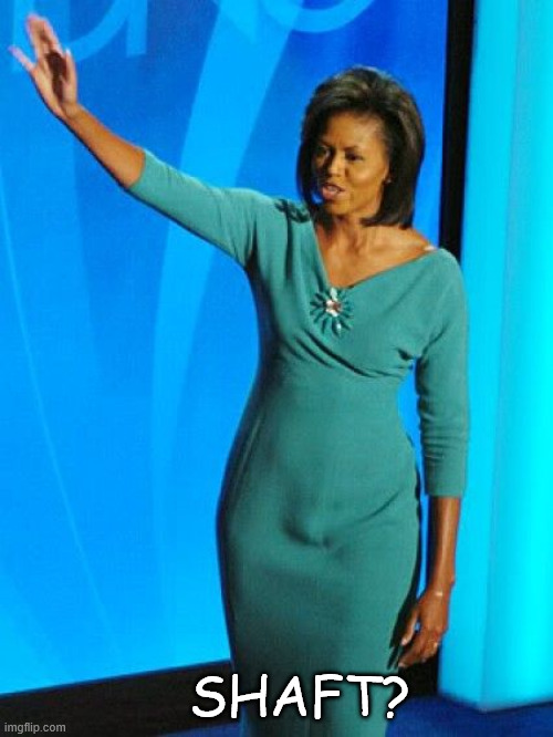 Michelle Obama | Shaft? | image tagged in michelle obama | made w/ Imgflip meme maker
