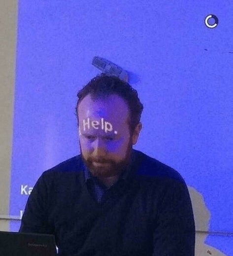 Help forehead Blank Meme Template