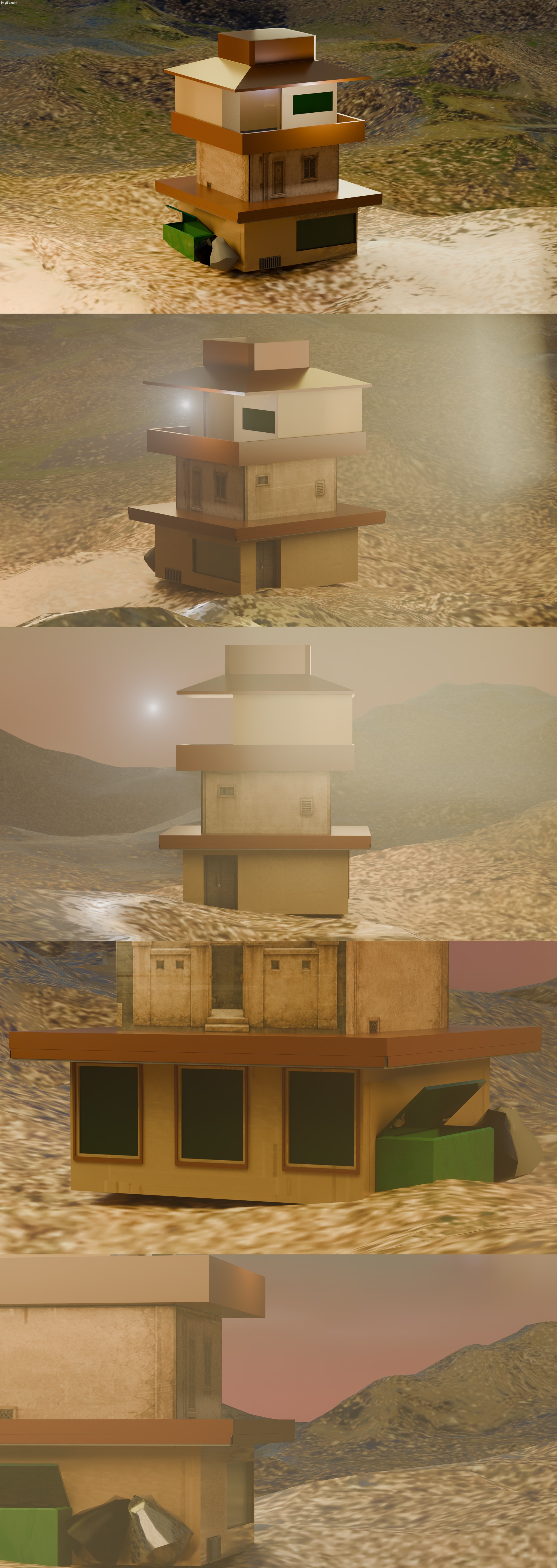 HADØUKEN | image tagged in blender,3d,desert,ebony,reef,building arab | made w/ Imgflip meme maker