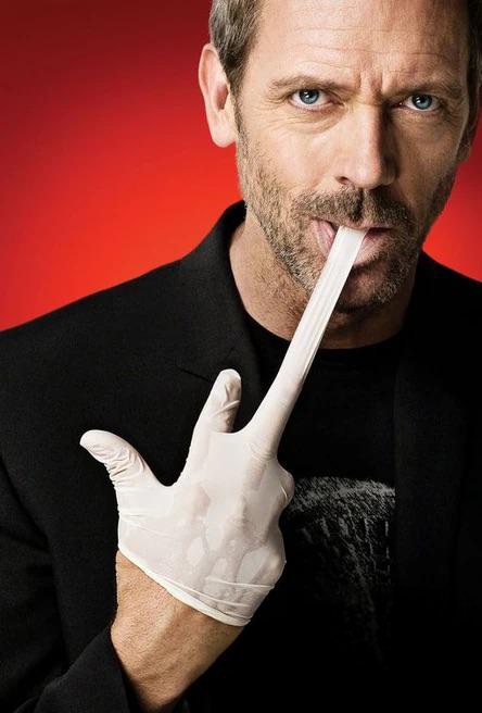 Dr house biting glove Blank Meme Template