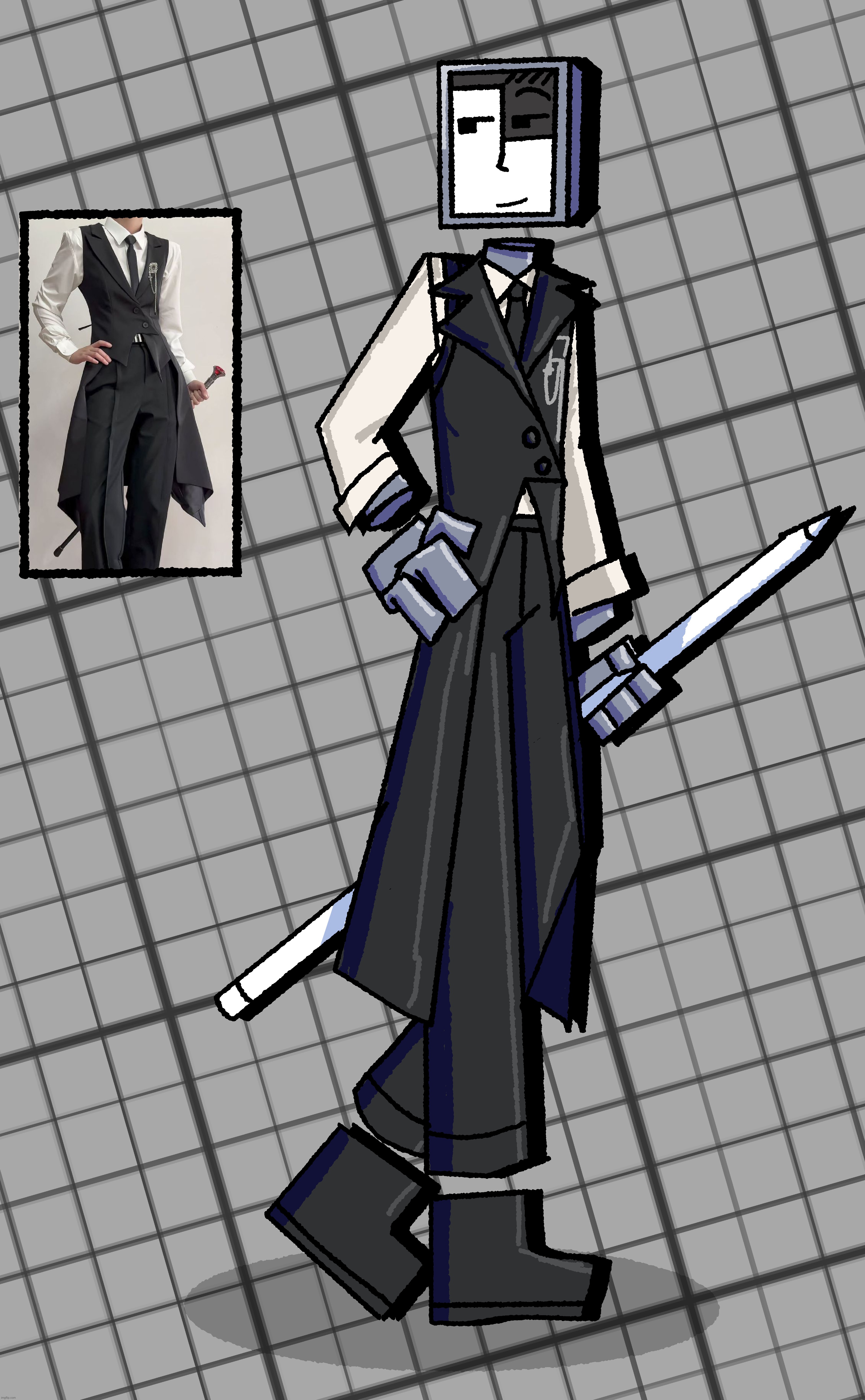 peak outfit choice ngl | image tagged in professor procreate,outfits | made w/ Imgflip meme maker