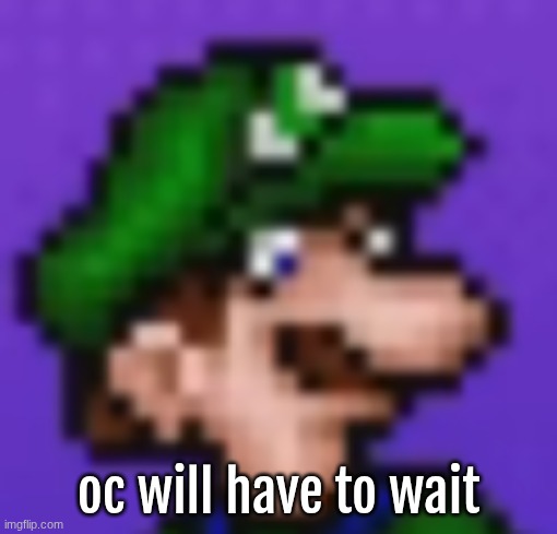 how are yall | oc will have to wait | image tagged in loogi | made w/ Imgflip meme maker