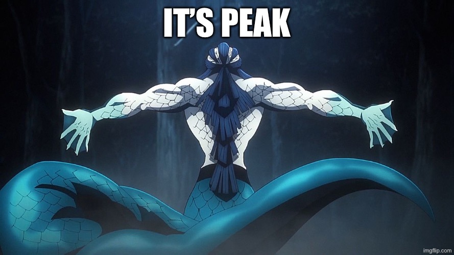 Gyokko, it’s peak | It’s peak | image tagged in demon slayer,meme | made w/ Imgflip meme maker