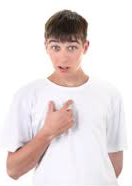 Boy pointing at himself Blank Meme Template