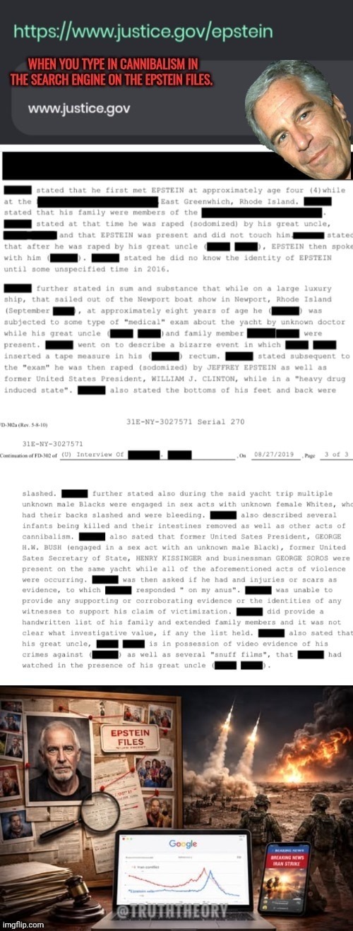 image tagged in epstein files cannibals | made w/ Imgflip meme maker