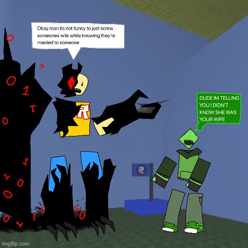 Uhhh idk its john confronting ferman_404 about what he’s done to jane | made w/ Imgflip meme maker
