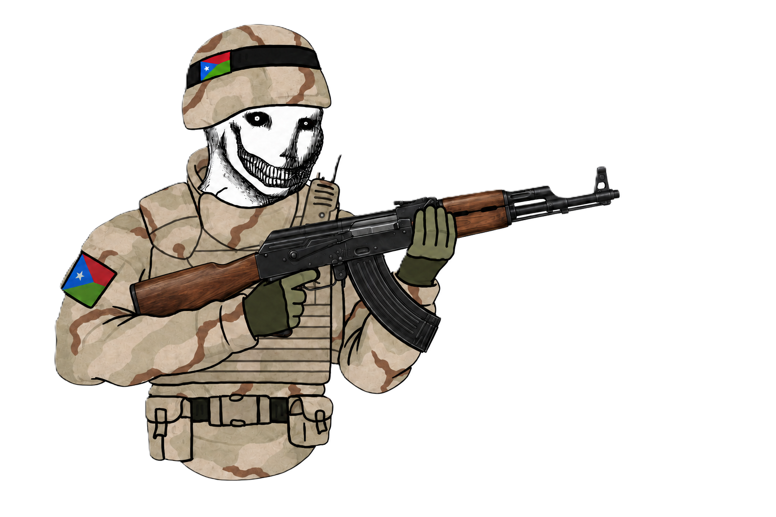 Balochistan Freedom Fighter Blank Meme Template