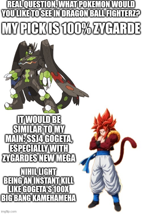 Image title | image tagged in dragon ball fighterz,pokemon | made w/ Imgflip meme maker