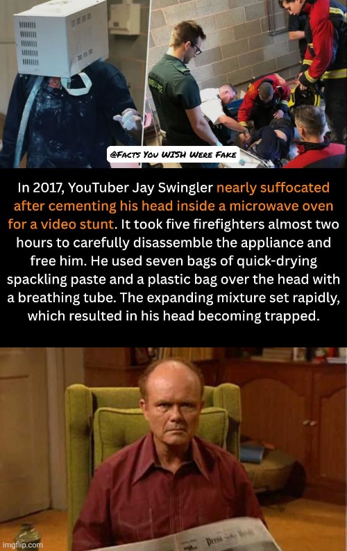 2017 Dumbass Award Winner | image tagged in red foreman,youtuber,dumbass,2017 | made w/ Imgflip meme maker