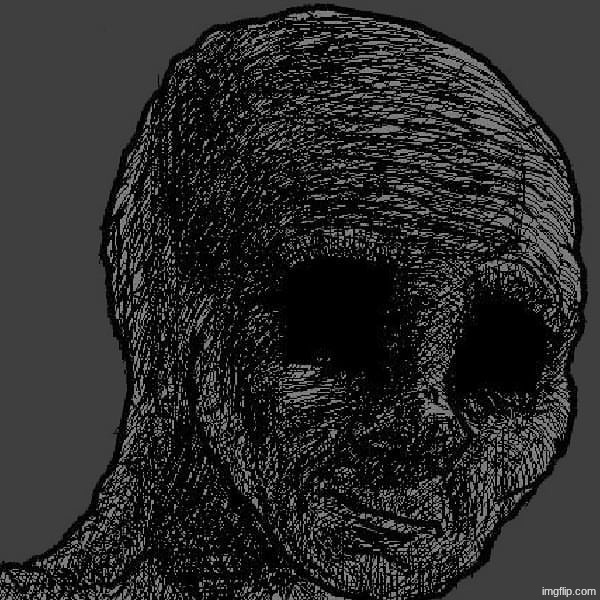 Cursed wojak | image tagged in cursed wojak | made w/ Imgflip meme maker