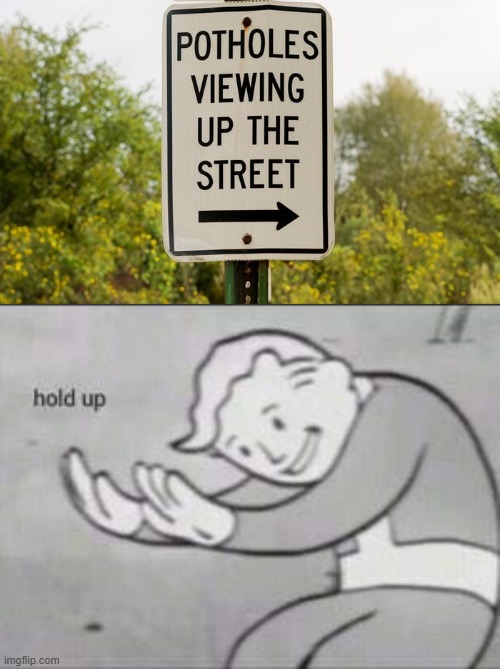 image tagged in fallout hold up | made w/ Imgflip meme maker