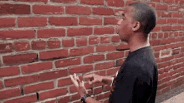 Talking to the wall Blank Meme Template