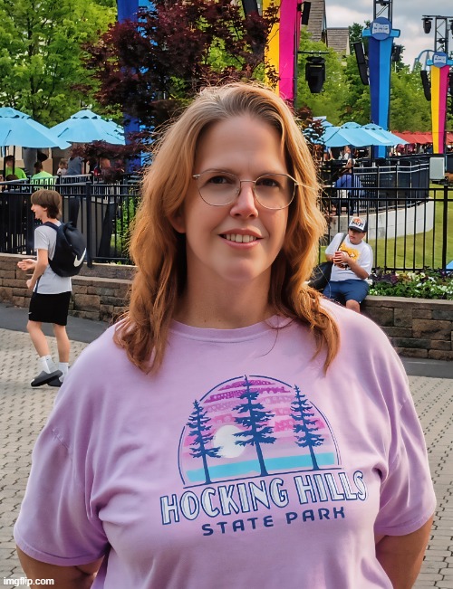 Tara | image tagged in wife,amusement park,mom | made w/ Imgflip meme maker