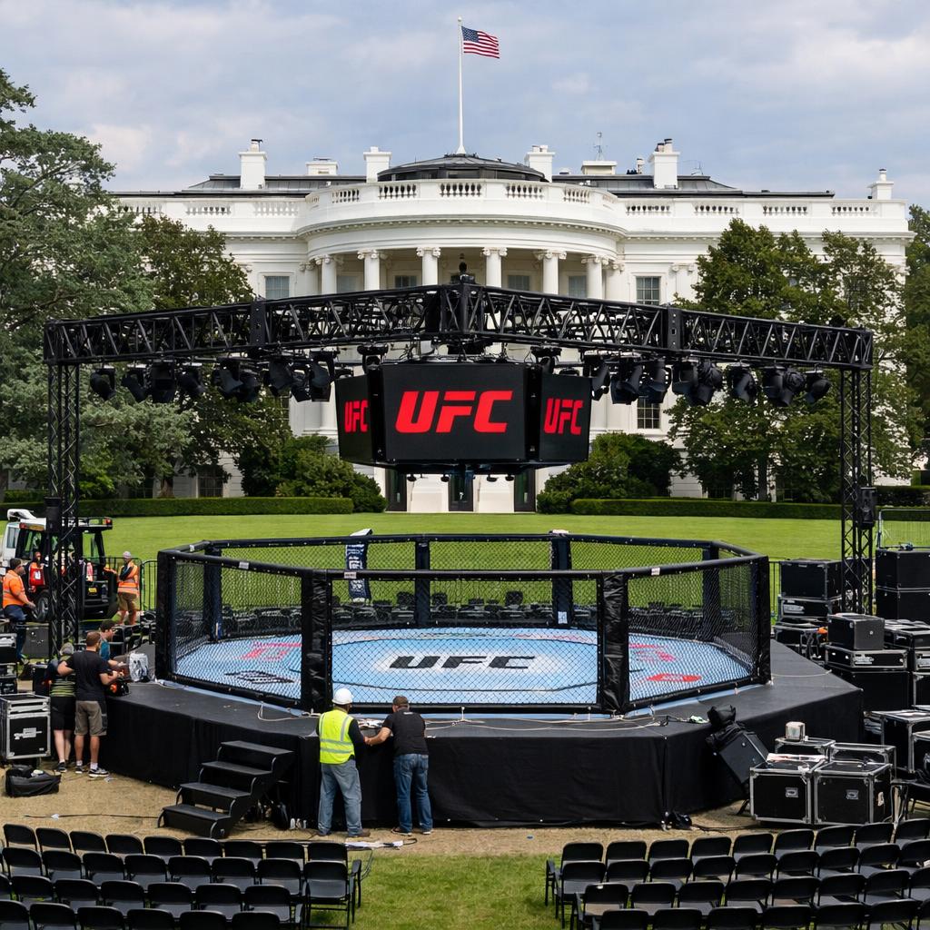 UFC White House South Lawn Blank Meme Template