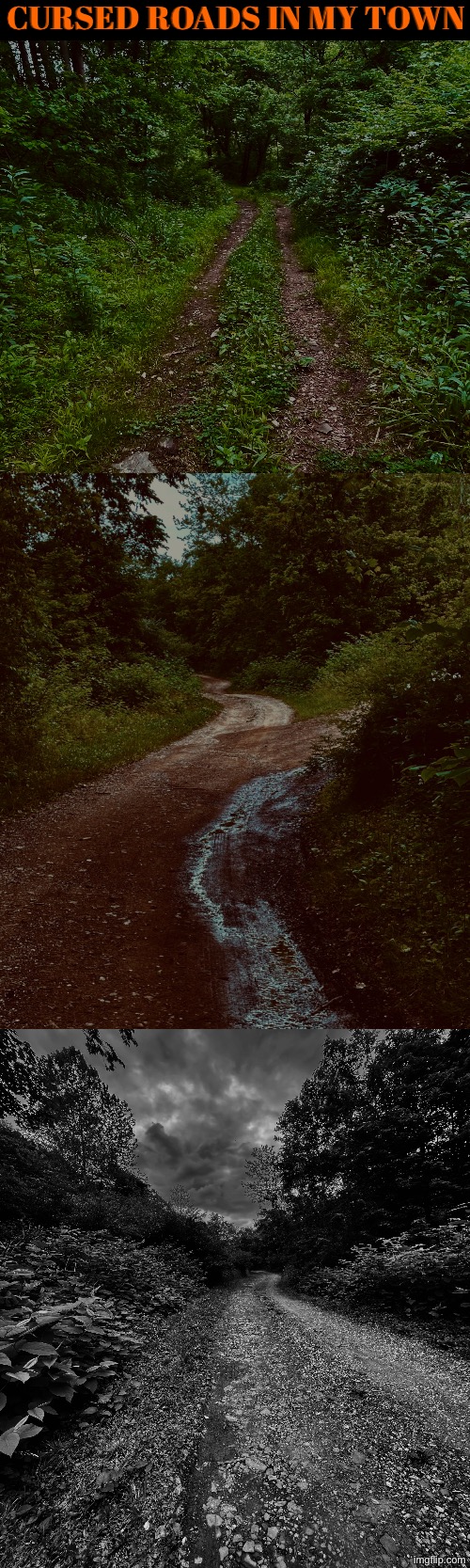 Cursed Roads In My Town | Cursed roads in my town | image tagged in cursed images,roads,creepy,drink bleach,spooky,photography | made w/ Imgflip meme maker