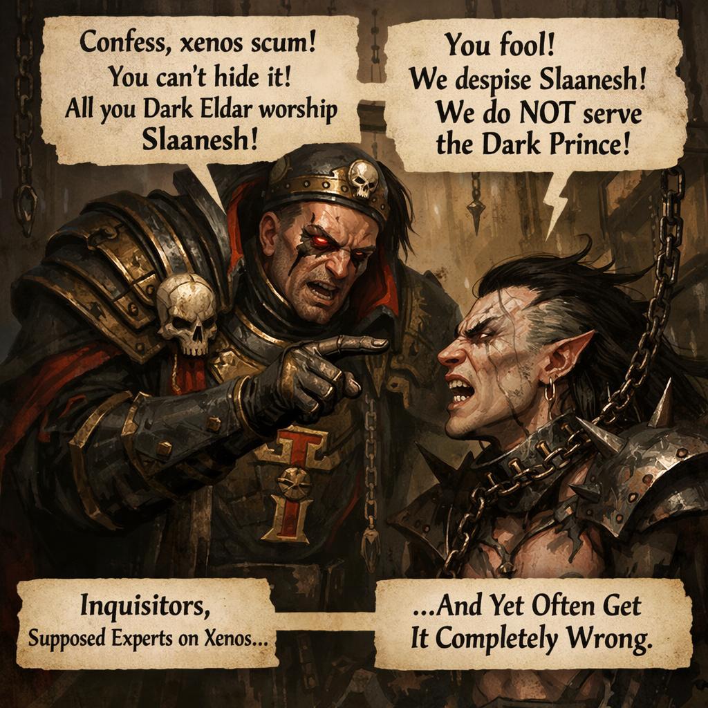 Dark Eldars worship Slaanesh Blank Meme Template