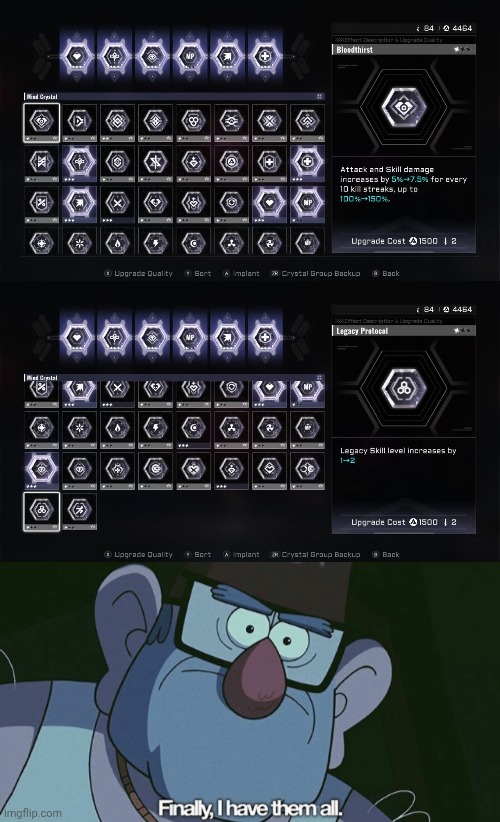 Finally got all Mind Badges | image tagged in finally i have them all,blazblue entropy effect,gaming,video games,nintendo switch,screenshots | made w/ Imgflip meme maker