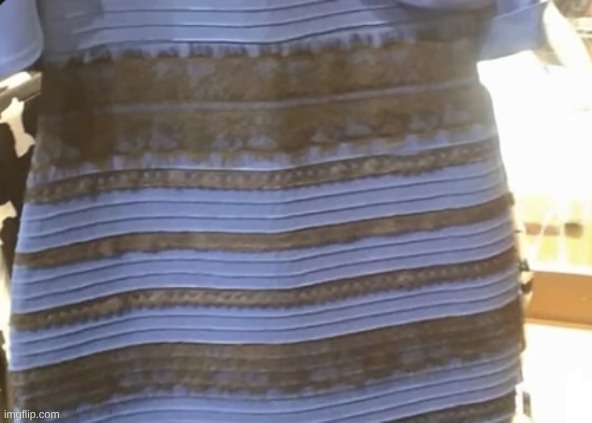 Is this blue and black or white and gold? | made w/ Imgflip meme maker