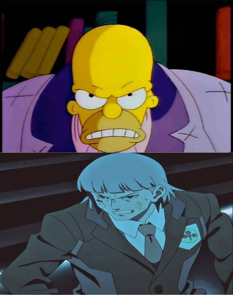 Homer facing who ? Blank Meme Template