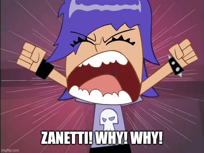 Javier Zanetti Is a My Bad Stupid | Zanetti! Why! Why! | image tagged in angry yumi yoshimura with red background,javier zanetti,inter,lose,italy | made w/ Imgflip meme maker