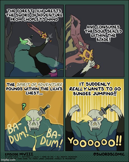 RIP Sword of Adventure 2020-2026 | image tagged in monster,lich,sword,adventure,soul,bungee jumping | made w/ Imgflip meme maker