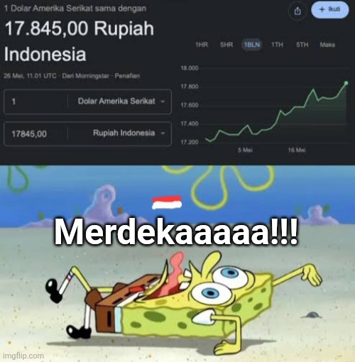 Merdekaaaaa!!! | image tagged in memes,indonesia,cash | made w/ Imgflip meme maker