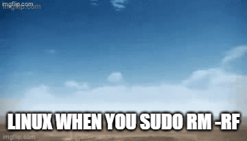 sudo rm rf - Imgflip