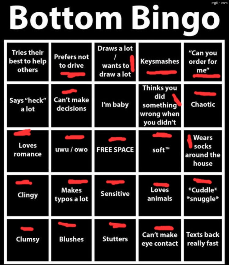 doing this because everyone else is | image tagged in bottom bingo | made w/ Imgflip meme maker