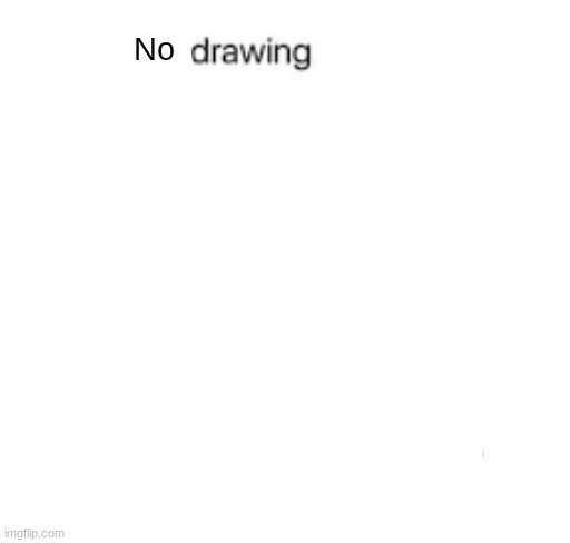 there is no drawing | No | image tagged in finish the drawing | made w/ Imgflip meme maker