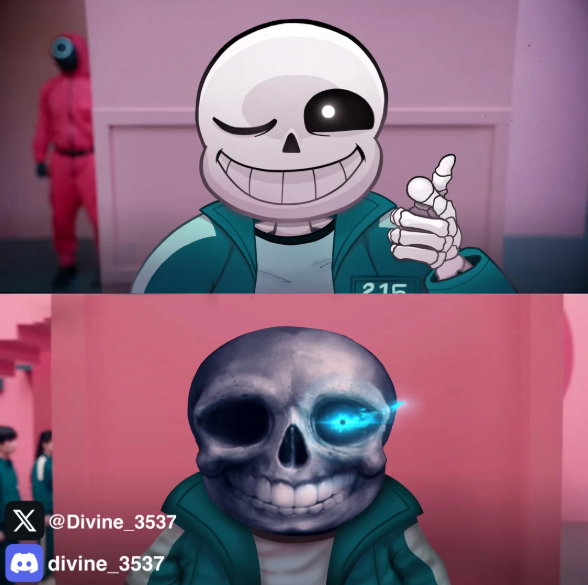 High Quality sans had a bad time Blank Meme Template