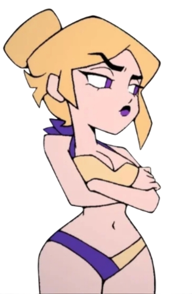 Miss Information wears Sexy bikini Blank Meme Template