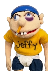 Jeffy with Black eye Blank Meme Template