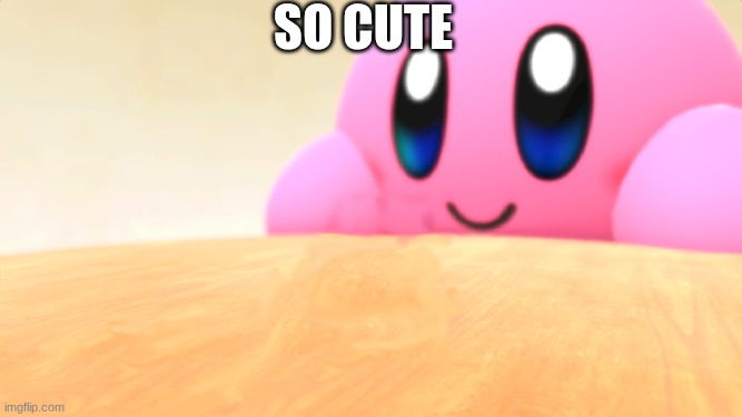 Wholesome kirby | so cute | image tagged in wholesome kirby | made w/ Imgflip meme maker