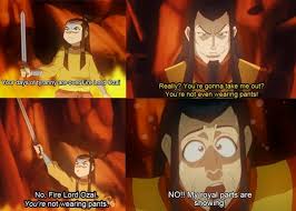 No fire lord Ozai, you're not wearing any pants Blank Meme Template