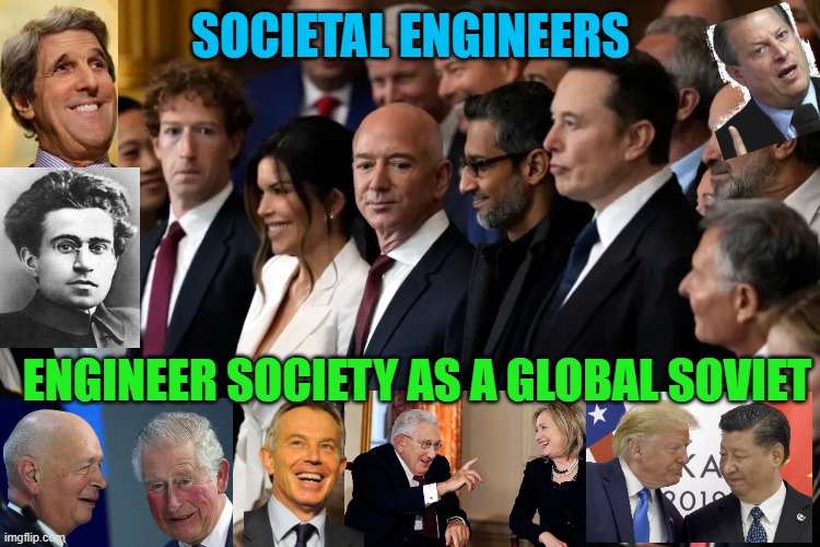*(allegedly) THE GLOBAL SOVIET of C4IR schemes of the World Economic Forum, to Save The Planet, with Technocracy ESG | Societal engineers; engineer society as a Global soviet | image tagged in zuckerberg bezos pichai musk oligarchy on welfare,data,world trade center,soviet,democratic socialism,karl marx | made w/ Imgflip meme maker