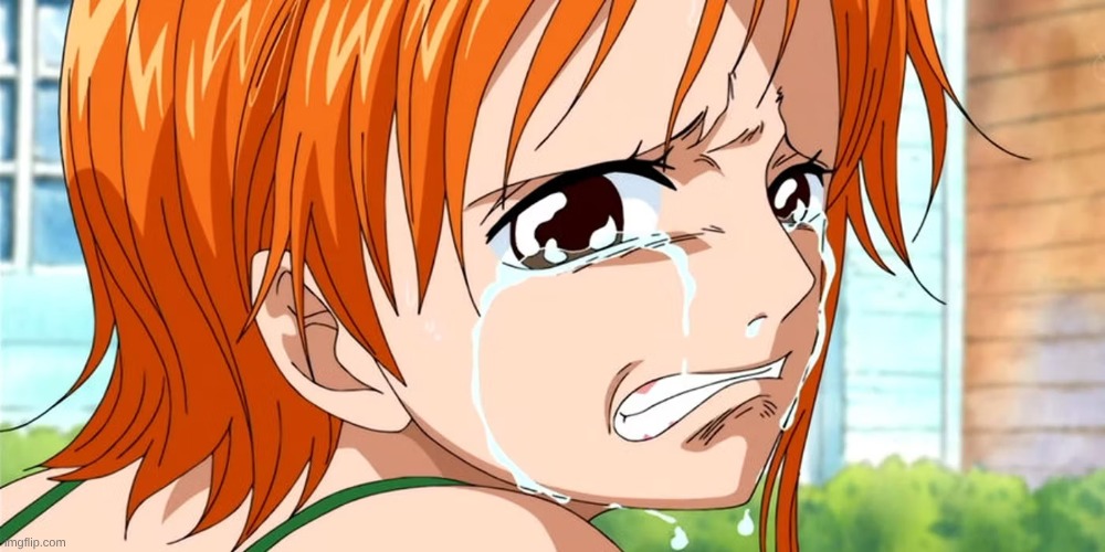 nami crying | image tagged in nami crying | made w/ Imgflip meme maker