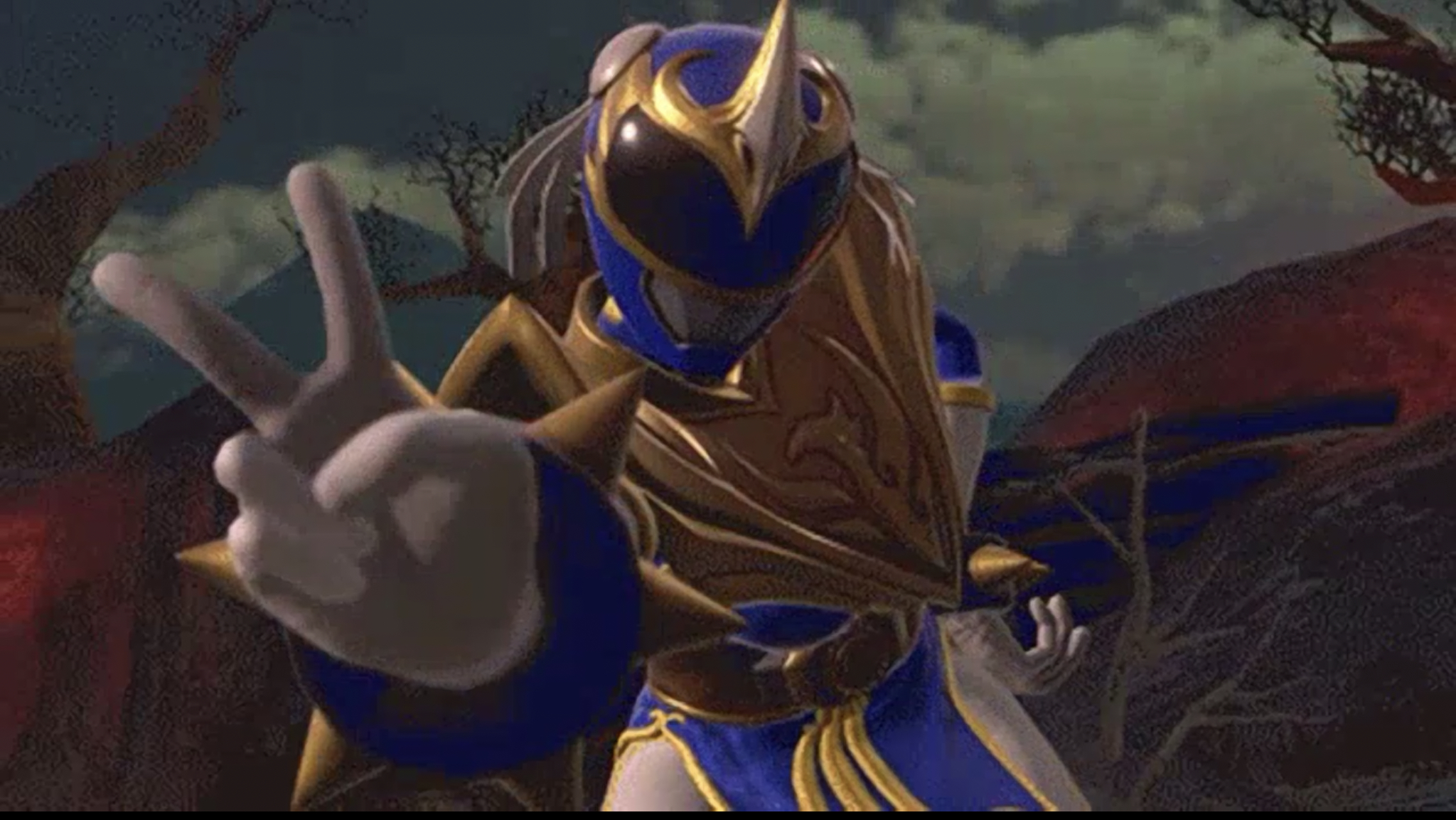 Chun Ali Ranger Peace sign Blank Meme Template