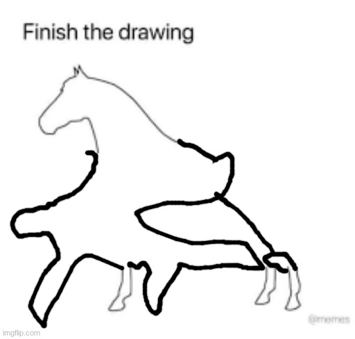 Finish the drawing | image tagged in finish the drawing | made w/ Imgflip meme maker