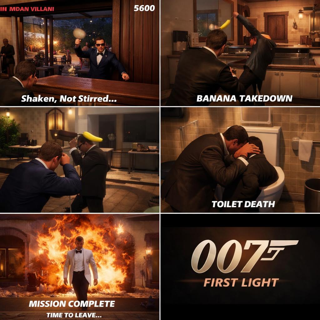 James Bond Blank Meme Template