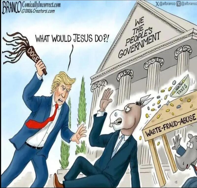 High Quality Trump, Jesus cartoon Blank Meme Template