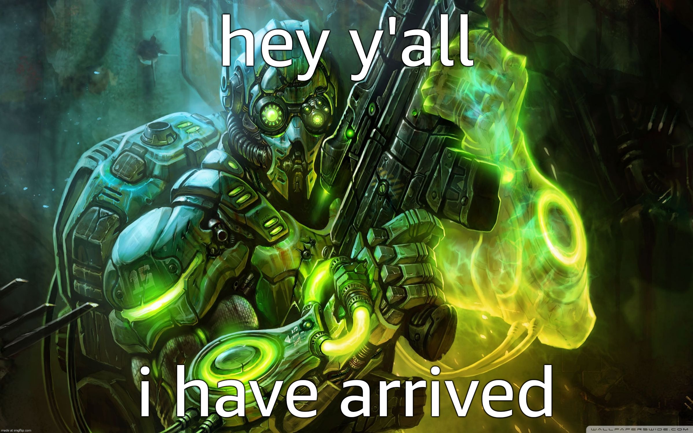 last year i also did a bunker, but not pride bunker | hey y'all; i have arrived | image tagged in starcraft ghost | made w/ Imgflip meme maker